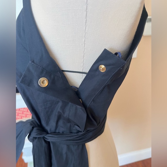 Stella Mccartney Navy Poplin One Shoulder Top Navy IT40 small - Picture 7 of 12